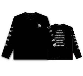 CHUNITHM歴代Ver.デザインロングTシャツ(サイズ:M/L/LL)の画像